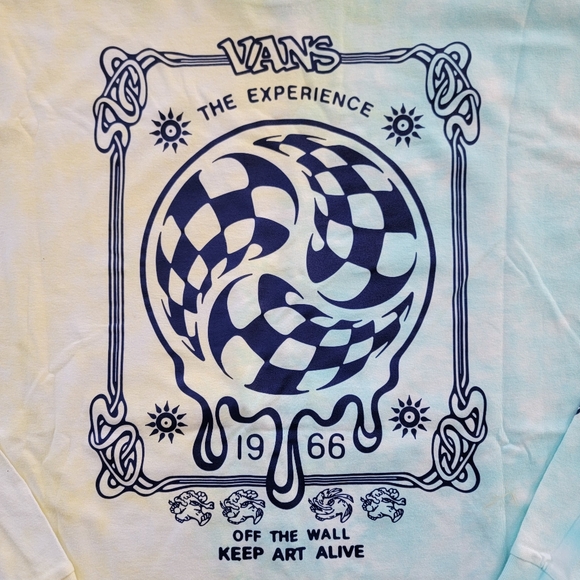 BRAND NEW Vans The Experience Tie Dye Long-Sleeve Shirt Men's Size XL - Picture 3 of 6